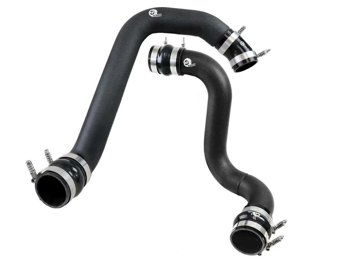 AFE BladeRunner 3 IN Aluminum Hot and Cold Charge Pipe Kit Black