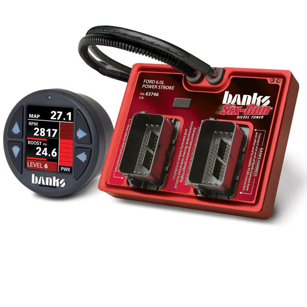 Banks Power 61454 Six-Gun Diesel Tuner with iDash 1.8 DataMonster 2003-07 Powerstroke