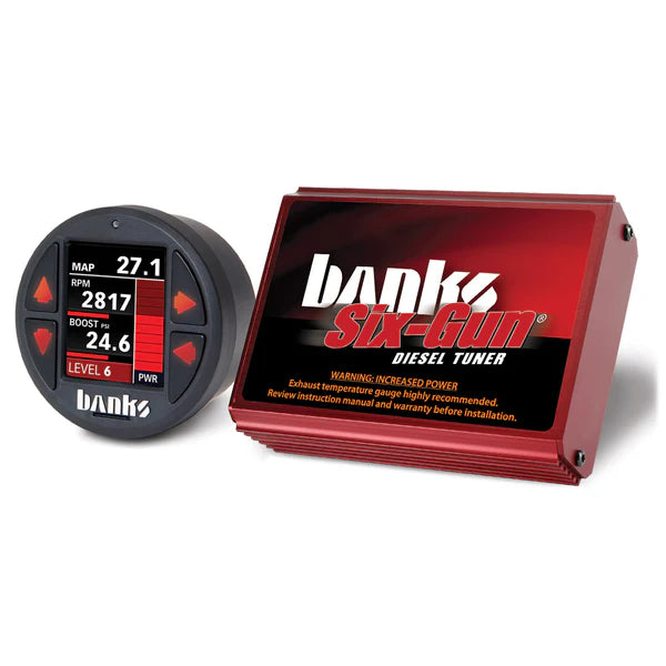 Banks Power 61418 Six-Gun Diesel Tuner With iDash 1.8 SuperGauge 2003-2005 Dodge Ram 2500/3500 5.9L Cummins